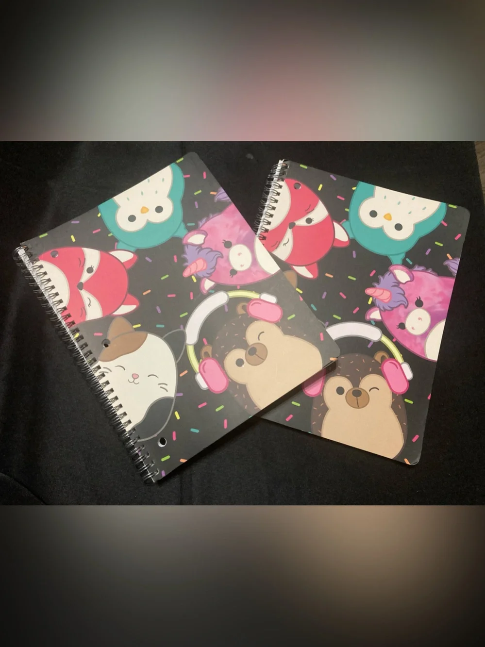 Squishmallows Lined Spiral 80 Sheets Notebook Each Lot of 2 NEW Stationery